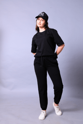 Black Unisex Co-Ord Set With Joggers