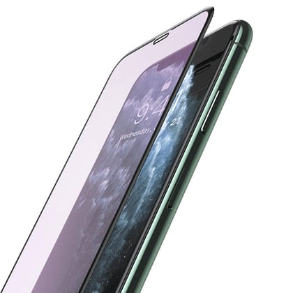 Baseus 0.25mm Full-screen Curved With Anti-blue Light Composite Film For iPhone X/XS/11 Pro 5.8inch Black (SGAPIPH58S-HB01)-iPhone X/XS/11 Pro
