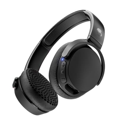 Skullcandy Riff 2 On-Ear Wireless Headphones, 34 Hr Battery, Microphone, Works with iPhone Android and Bluetooth Devices - Black