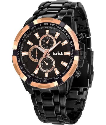 HMXT Black Brass Analog Men's Watch