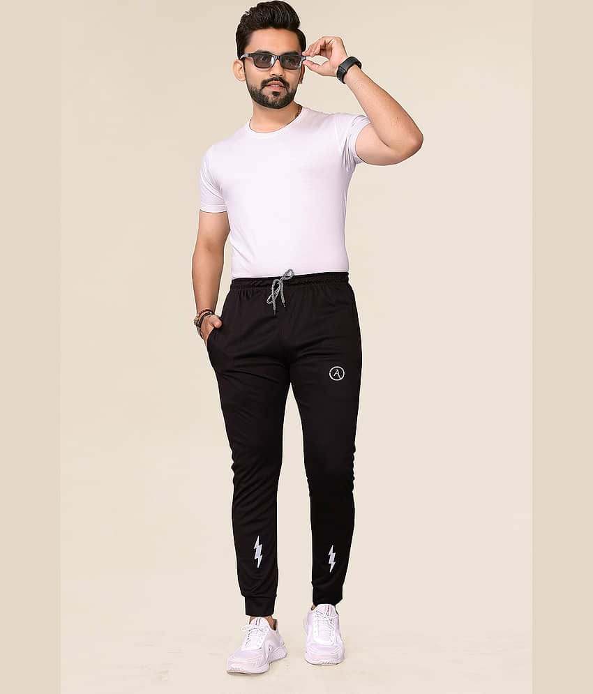 ANAND SAREES Black Lycra Men's Trackpants ( Pack of 1 )