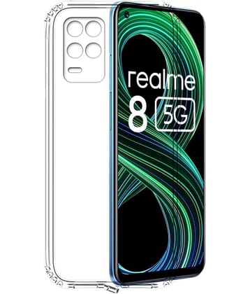 Case Vault Covers - Transparent Silicon Silicon Soft cases Compatible For Realme 8 5g ( Pack of 1 )