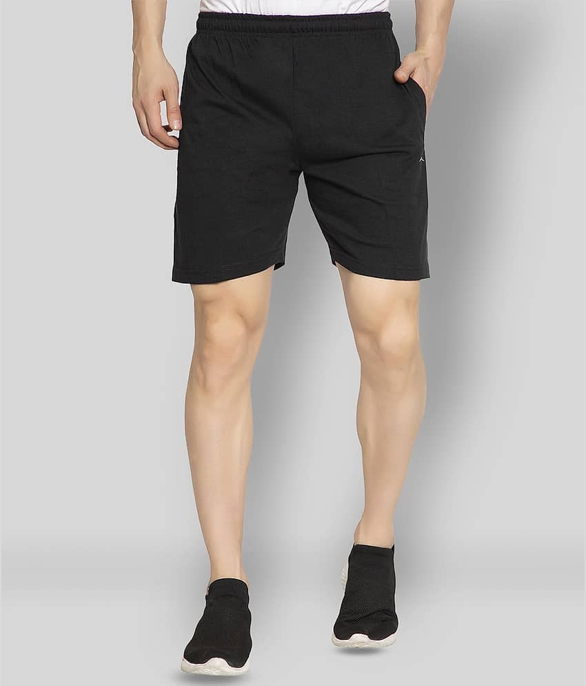 Zeffit -  Navy Blue Cotton Blend Men's Shorts ( Pack of 1 )