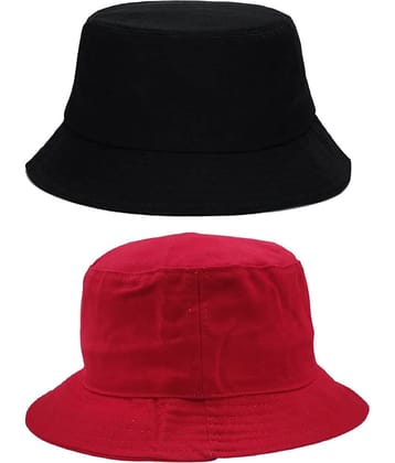 Zacharias - Multi Color Cotton Men's Hat ( Pack of 2 )