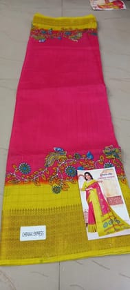 Elegant Cotton Saree in Floral Print