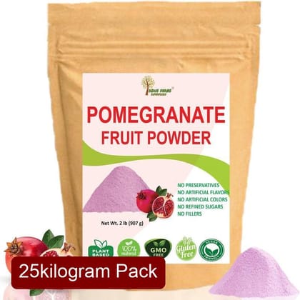 Pure Pomegranate Fruit Powder (25kg) | Spray Dried Instant Soluble | Superfood Beverage Ingredient