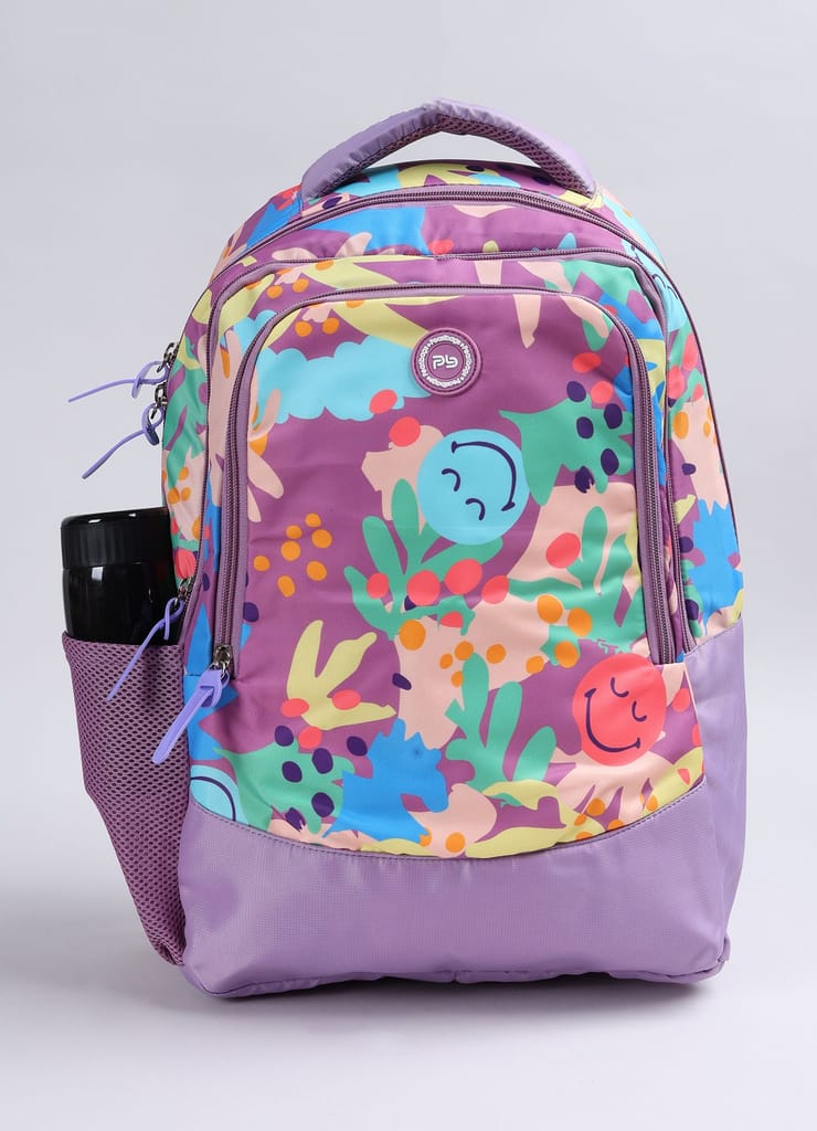 PB Pearlbags Polyester Water Resistant Casual Backpack With Laptop Sleeve For School For Boys and Girls
