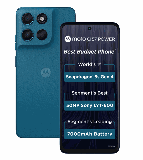 MOTOROLA G57 power 5G (Corsair, 128 GB)  (8 GB RAM)