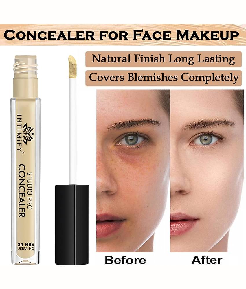 Intimify Studio Pro Liquid Concealer, Hd Matte Finish, Professional Liquid Concealer, 8 Ml