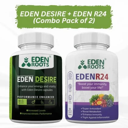 EDEN DESIRE + EDEN R24  60  Capsules Combo Pack Of 2