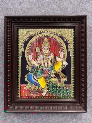 Peacock Murugar  - With Frame 18 x 15