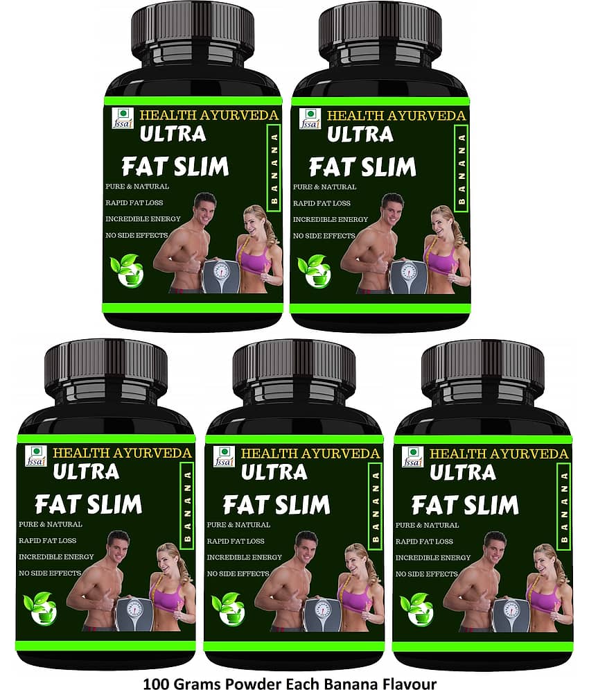 Health Ayurveda Ultra Fat Slim | Fat Cutter Powder 500 Gm Pack of 5
