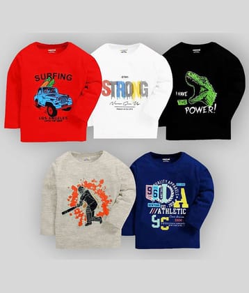 Kuchipoo Pack of 3 Boys Cotton Blend T-Shirt ( Multicolor4 )