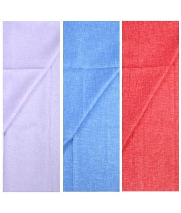 KUNDAN SULZ GWALIOR Multi Cotton Blend Unstitched Shirt pc ( 3 Shirt Pieces )