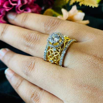 Vs Sterling Silver Cocktail Ring 224-9