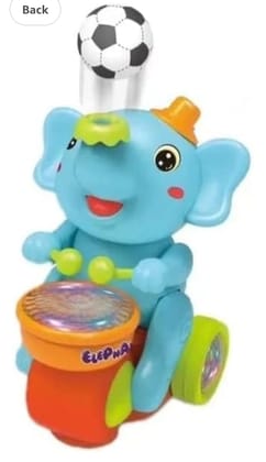Musical Elephant with Blowing Ball