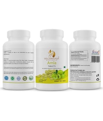GOLDENACACIA HERRBALS Amla 500mg 120 Tablets Tablets 1 no.s