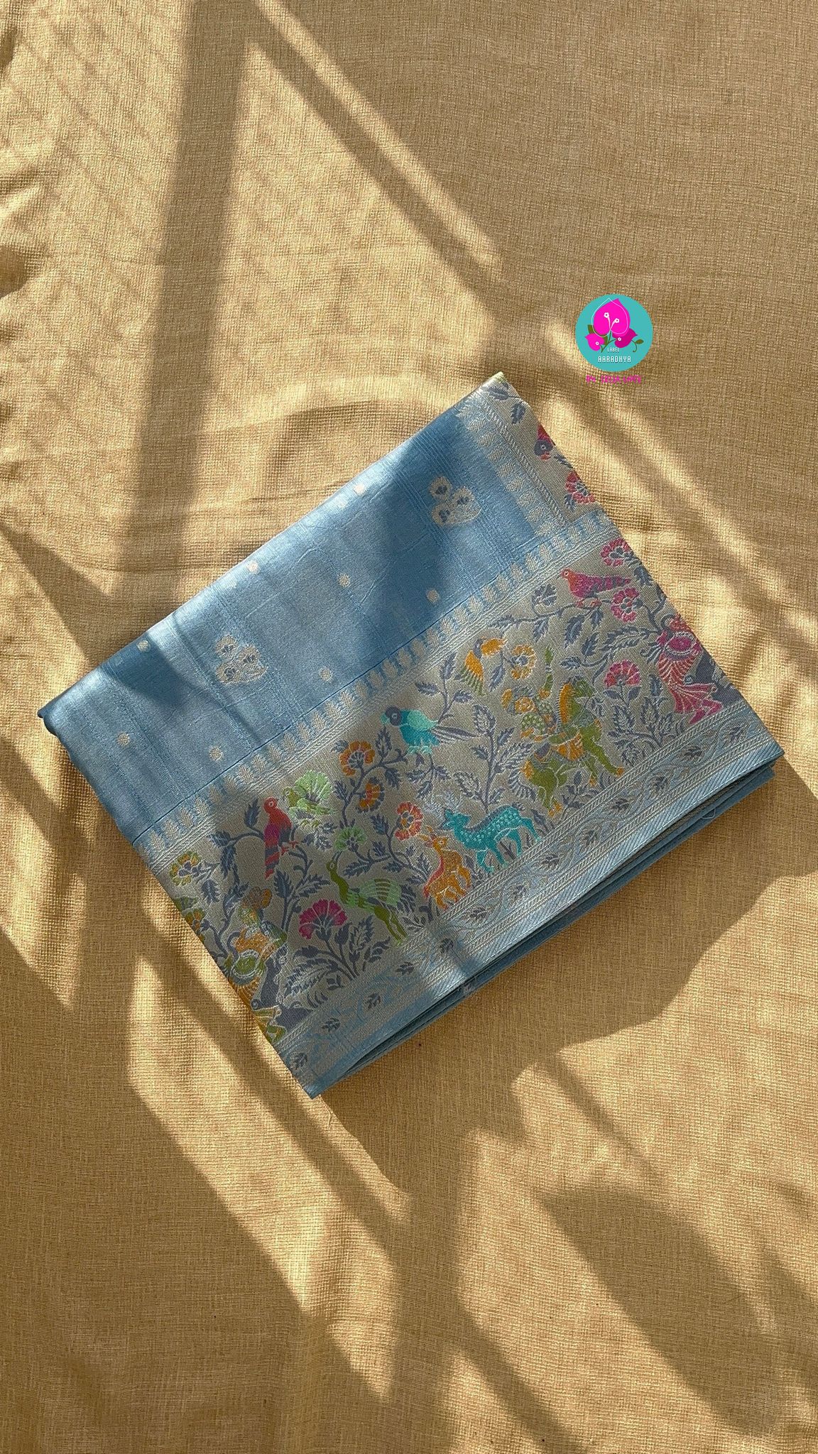 Banarasi Tussar Georgette Saree With beautiful border