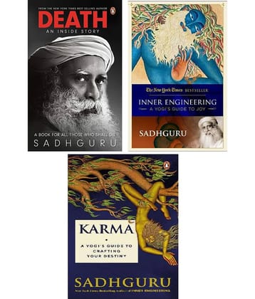 Death + Inner Engineering + Karma: Sadhguru 3 Books Set (English, Paperback)