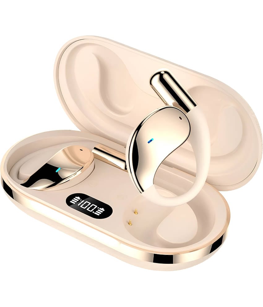 VERONIC U30 OWS Open Ear Wireless Earbuds with Display, ENC Mic for Crystal-Clear Calls, 60hr Playtime with Type-C Fast Charging, BT5.4 Gaming Bluetooth Earphones, Touch Control Sports Headphone