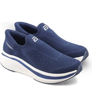 ASIAN WONDERWALK PRO-01 Navy Men's Slip-on Shoes