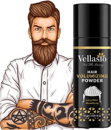 vellasio Volumizing Wax, Strong Hold, Matte Finish - Enhance Volume & Texture Hair Powder (15 g)