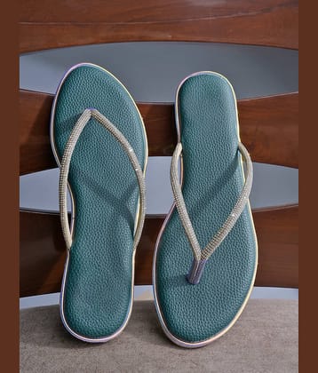 NZS Green Women's Open Toe Flats