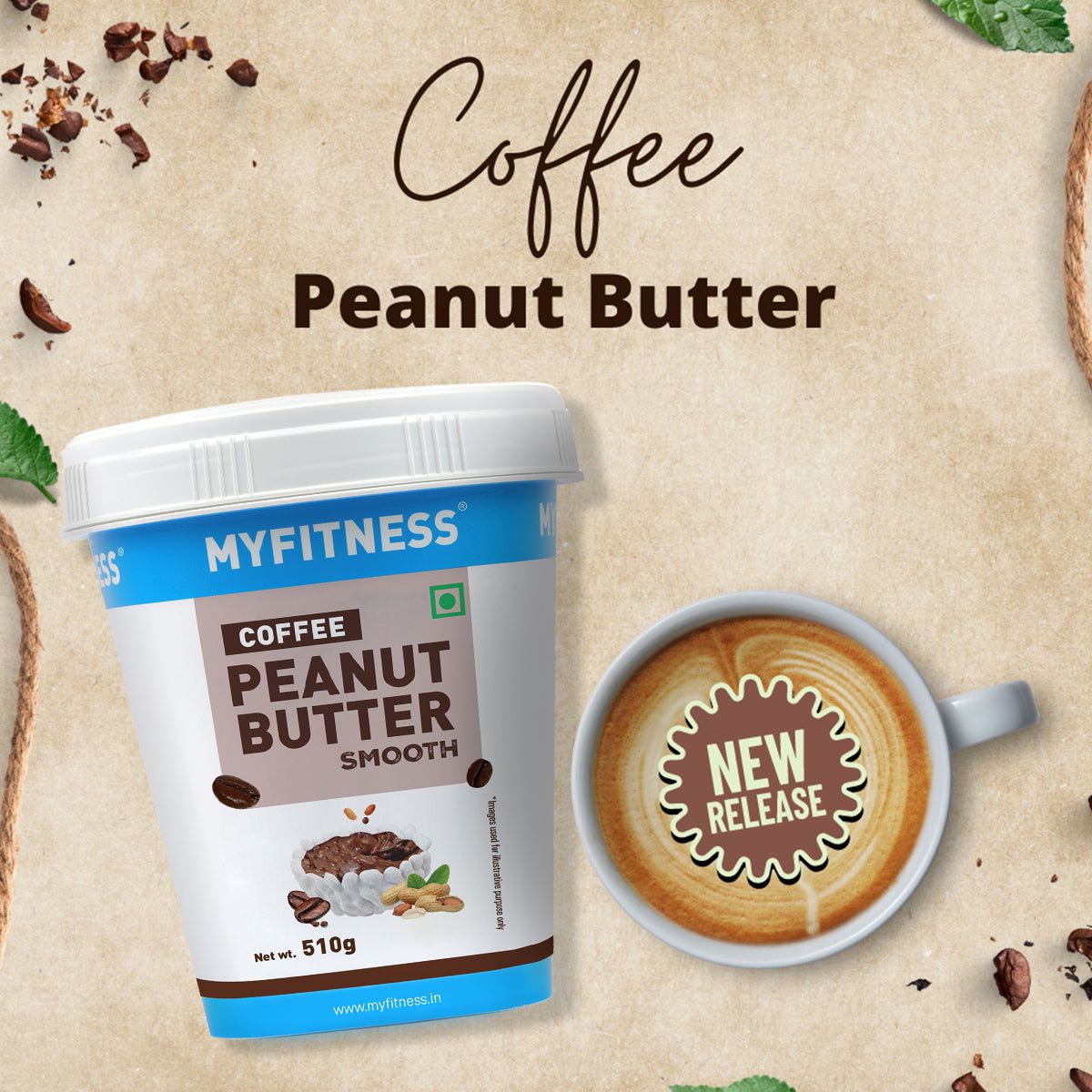 MYFITNESS Coffee Peanut Butter: Smooth
