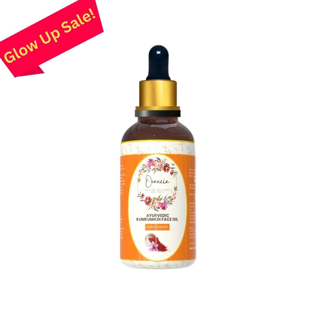 Saffron Sparkle Ayurvedic Kumkumadi Face Oil | 30 ML | Secret to luminous, even-toned, and youthful skin | All Skin Types | The secret to timeless beauty