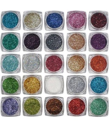 RTB Glitter Eye Shadow Powder Colours 25 gm Pack of 25