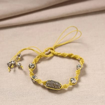 Yellow - Handmade German Silver Bracelet 32