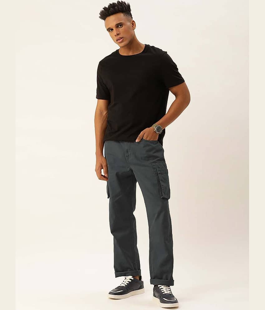 Bene Kleed Men Straight Fit Mid-Rise Pure Cotton Cargos