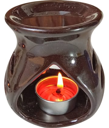 Peepalcomm Ceramic Aroma Air Freshner Tea Light Diffuser - Pack of 1