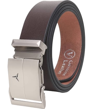 Loopa - Brown Leather Men's Formal Belt ( Pack of 1 )