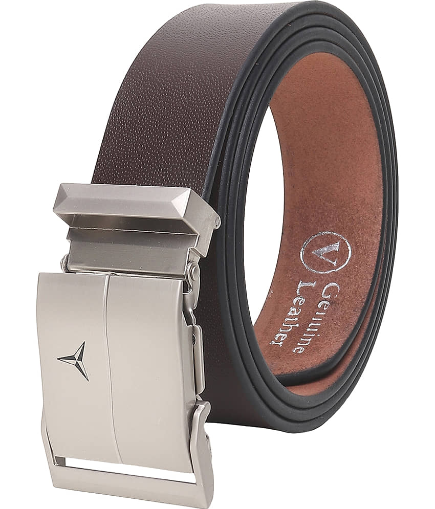 Loopa - Brown Leather Men's Formal Belt ( Pack of 1 )