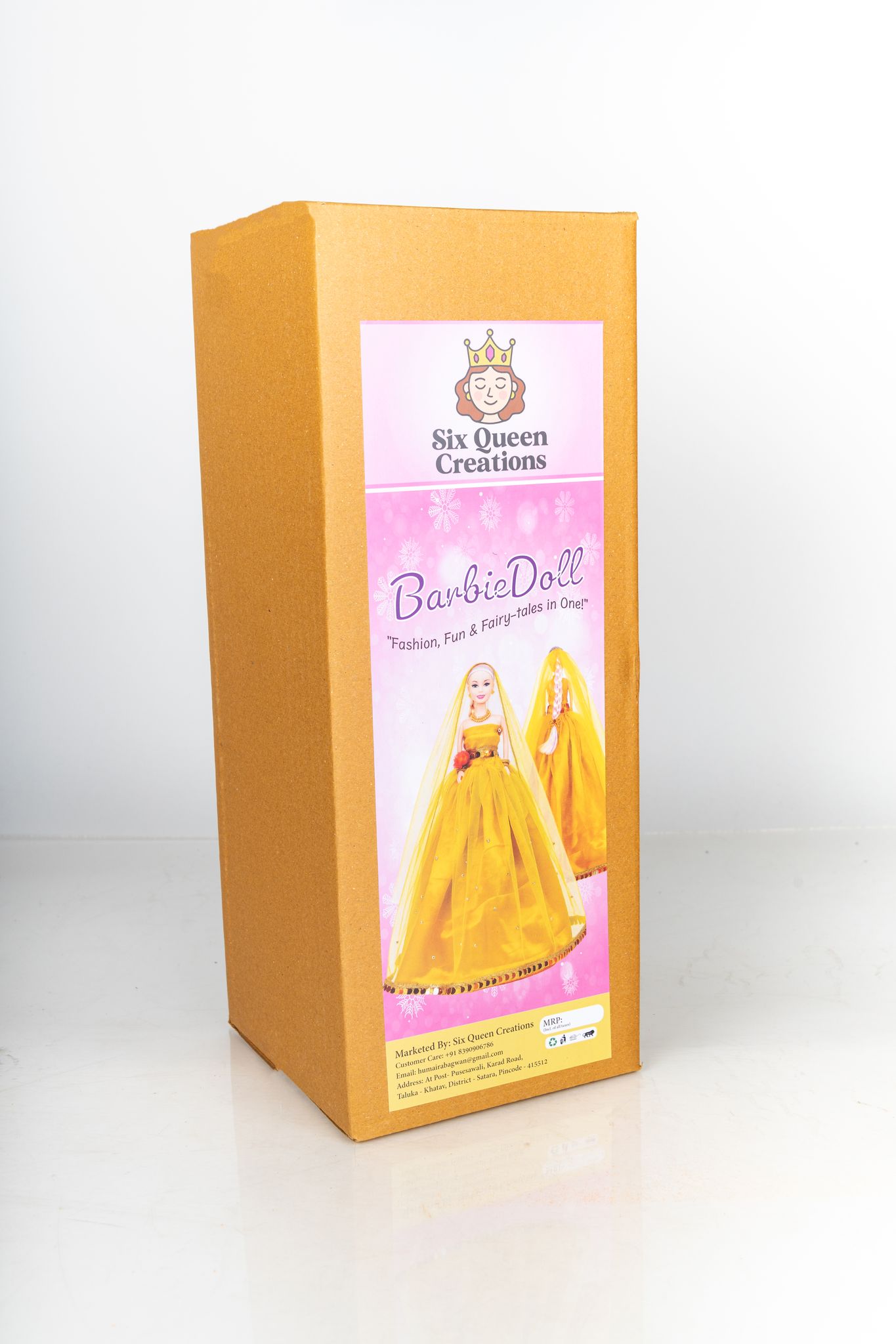 Handcrafted Barbie Doll | Decorative & Collectible Doll | Cute Gift for Kids