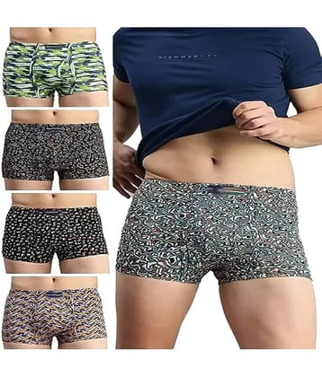 Cavenders Pack of 5 Nylon Trunks For Men's ( Multicolor )