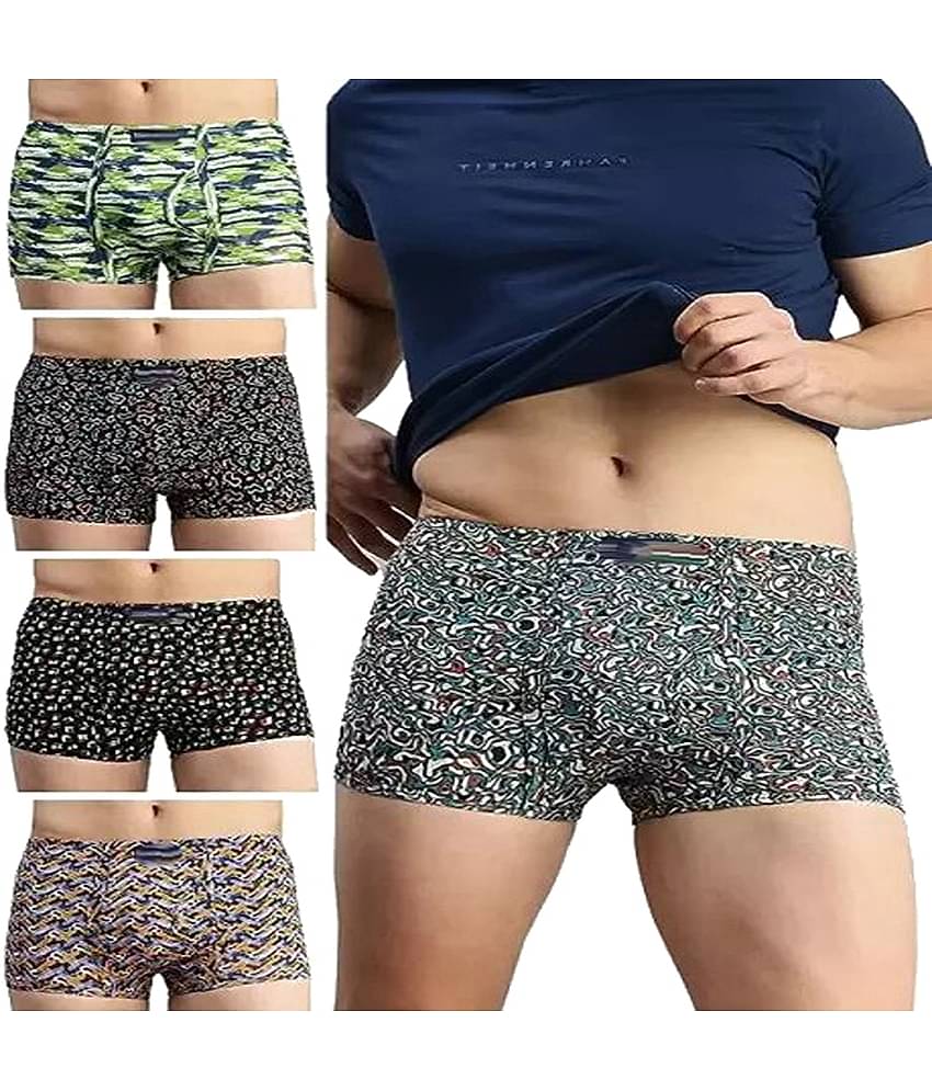 Cavenders Pack of 5 Nylon Trunks For Men's ( Multicolor )