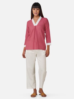 High Low Laced Women Co-ord Set-S