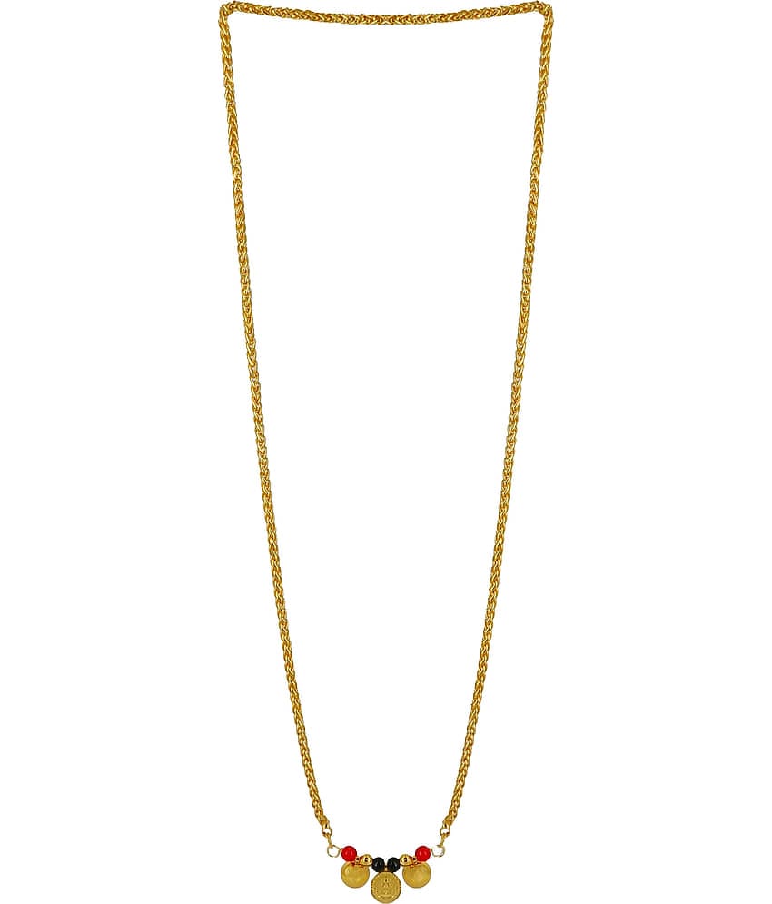 KRIMO - Golden Mangalsutra ( Pack of 1 )