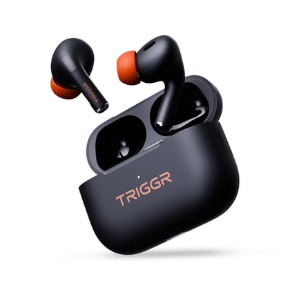 TRIGGR Ultrabuds N2, Rapid Pairing, 13mm Drivers, Rich Bass, Fast Charging Bluetooth Headset
