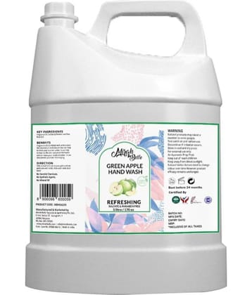 Mirah Belle Green Apple Can Bulk Pack For Refill Sulfate Free Hand Wash 5000 mL Pack of 1