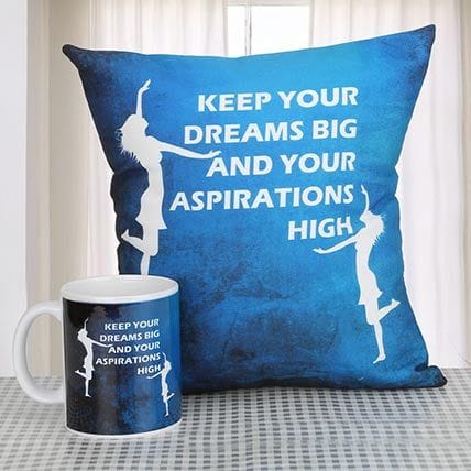 Determined To Rise Cushion N Printed Mug
