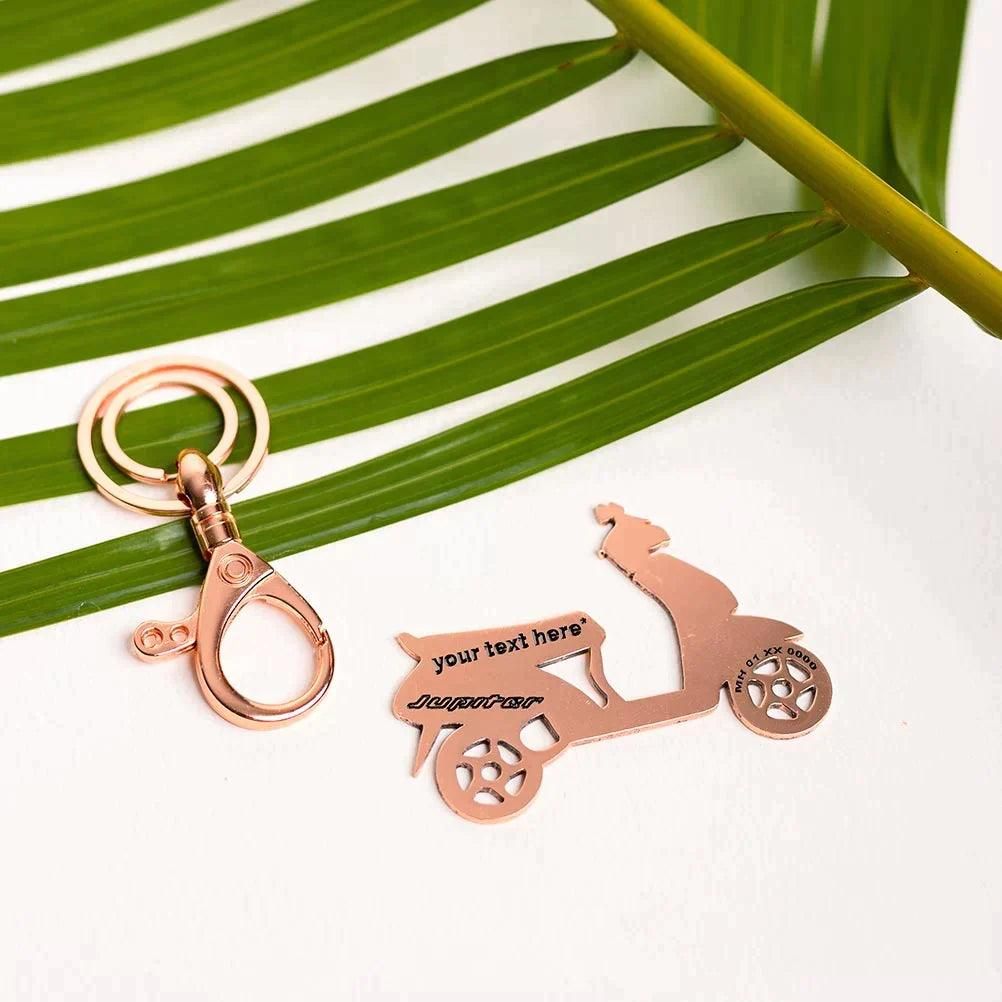 TVS Jupiter Keychain-Rose-Gold