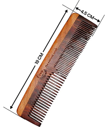 TNW - The Natural Wash NEEM COMB (2 in 1) Fine Tooth Rattail Comb
