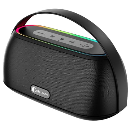 Cellecor CLB-60 | 10 Hr Playtime | BT-v5.3 | 2600mAH | Water Resistant 10 W Bluetooth Speaker-Black