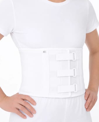 Abdominal Belt 3 Lock ( CT603) White  Size- XL