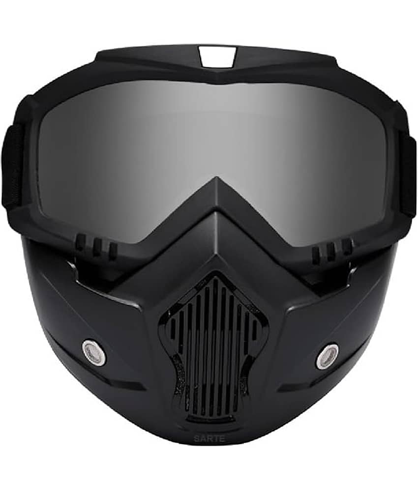 THRIFTKART Anti-Fogg Silver Riding Goggles ( Pack of 1 )