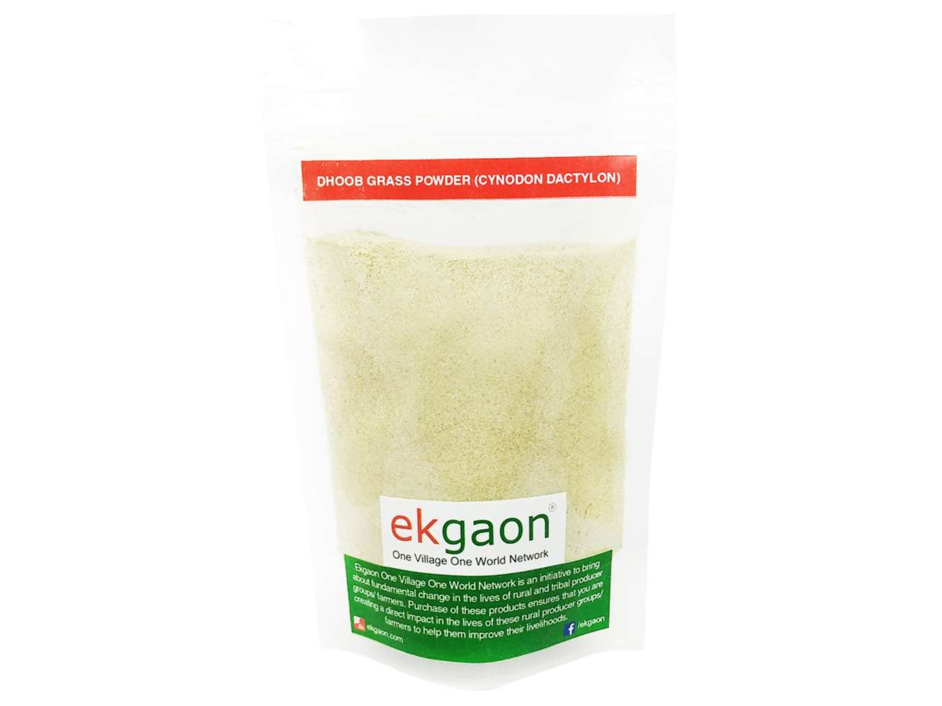 Ekgaon Dhoob Grass Powder (Cynodon dactylon) (200g)