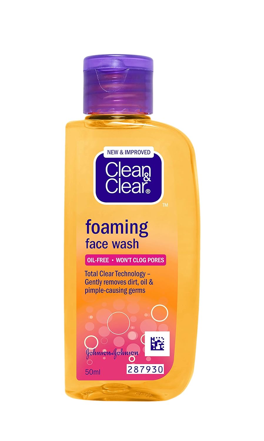 Johnson & Johnson Clean & Clear foaming face wash 50ml